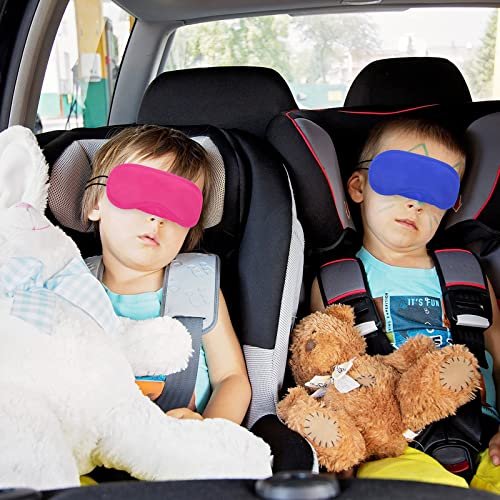 12-teiliges Multicolor Augenmasken-Set – Leichte Schlafmaske mit Nasensteg und elastischen Bändern für Kinder, Frauen und Männer, 12 Farben