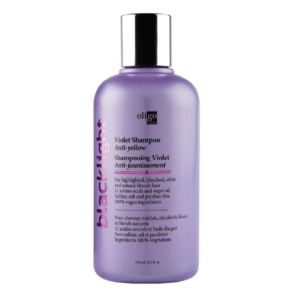 OLIGO PROFESSIONNEL Blacklight Blue Shampoo – Sulfatfreies Blau-Shampoo für blondes und coloriertes Haar – 8,5 oz
