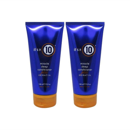 It's a 10 Haircare Miracle Deep Conditioner plus Keratin, 5 fl. oz. (2er-Pack) – Tiefenpflege für seidiges Haar