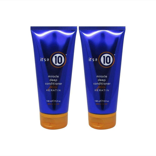 It's a 10 Haircare Miracle Deep Conditioner plus Keratin, 5 fl. oz. (2er-Pack) – Tiefenpflege für seidiges Haar