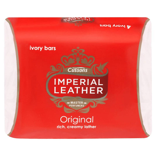 Imperial Leather Ivory Seifenbarren, 4 x 100 g – Klassische Pflege für die ganze Familie