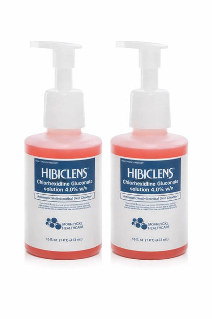 Hibiclens Antimikrobielle Flüssigseife mit Schaumpumpe, 2 x 473 ml (16 Fl Oz) – Hautreinigung für medizinische und hygienische Anwendungen