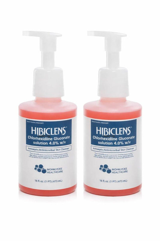 Hibiclens Antimikrobielle Flüssigseife mit Schaumpumpe, 2 x 473 ml (16 Fl Oz) – Hautreinigung für medizinische und hygienische Anwendungen