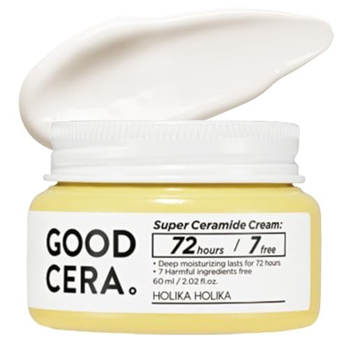 HOLIKA HOLIKA Good Cera Super Ceramide Cream – Beruhigende Gesichtscreme & Feuchtigkeitscreme mit Ceramiden für trockene Haut, 60 ml