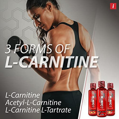 iSatori L-Carnitin LS3 1500 – Flüssiges L-Carnitin mit Acetyl & Tartrat, Stimulanzienfrei, Zuckerfrei, Keto-freundlich, Geschmack Mixbeere (32 Portionen)