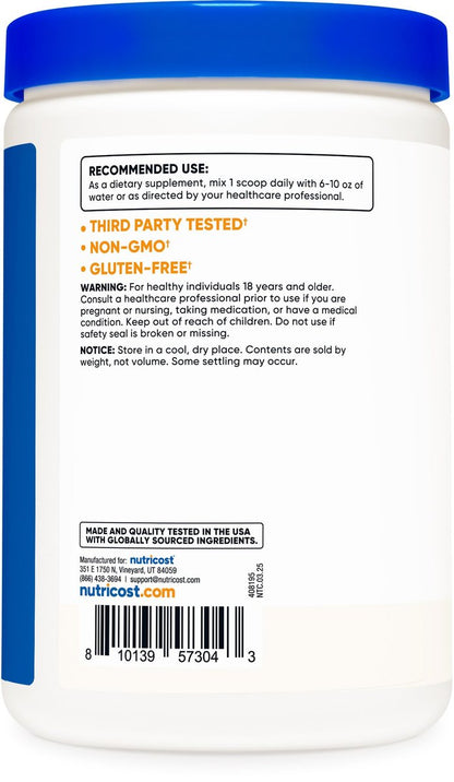 Nutricost D-Mannose Pulver 250 Gramm – Non-GMO & Glutenfrei