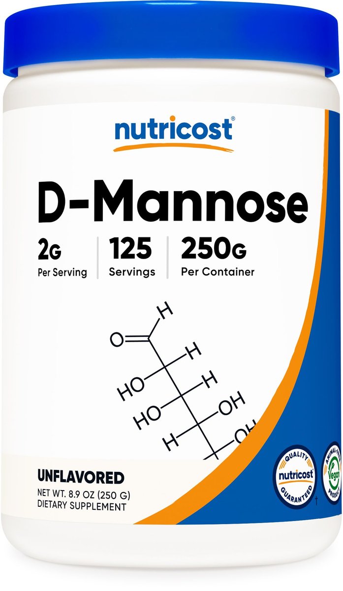 Nutricost D-Mannose Pulver 250 Gramm – Non-GMO & Glutenfrei