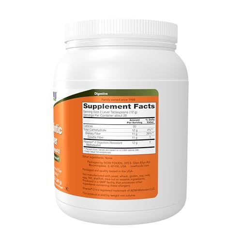 NOW Foods Prebiotische Ballaststoffe mit Fibersol-2, aus Nicht-GVO-Mais, Pulver, 340 g