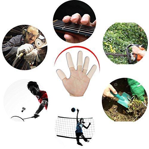 Gel-Fingerlinge, Fingerprotektor-Set (14 Stück) – Neue Material-Fingerhülsen gegen Triggerfinger, Handekzeme, rissige Finger, Fingerarthritis und mehr (10 lange + 4 kurze)
