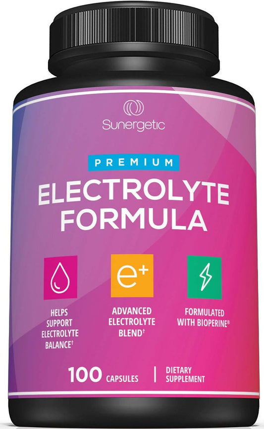Premium Elektrolyt-Kapseln – Unterstützung für Keto, Low Carb, Rehydrierung & Erholung – Elektrolyt-Ersatz-Tabletten – Enthält Elektrolytsalze, Magnesium, Natrium, Kalium – 100 Kapseln