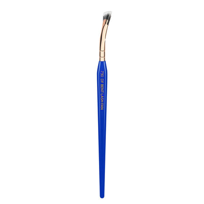Bdellium Tools Professioneller Make-up-Pinsel – Golden Triangle 730 Gebogener Mascara-Fächerpinsel – mit veganen und weichen Synthetikfasern – zum Auftragen von Mascara (Blau, 1 Stück)
