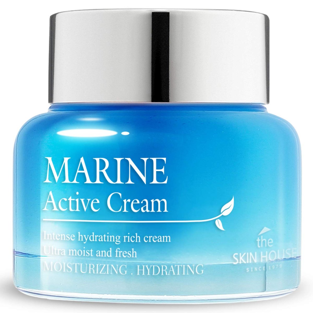 THE SKIN HOUSE Marine Active Cream 50ml – Tiefenfeuchtigkeit & reichhaltige Pflege mit Hyaluronsäure, Betain, Squalan, Spirulina – Koreanische Gesichtscreme für trockene Haut