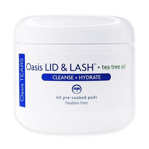 OT7300 - Oasis LID & LASH® + Teebaumöl Augenlid- und Wimperntücher | 60 Stück | Parabenfrei & Ohne Abspülen