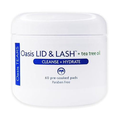 OT7300 - Oasis LID & LASH® + Teebaumöl Augenlid- und Wimperntücher | 60 Stück | Parabenfrei & Ohne Abspülen