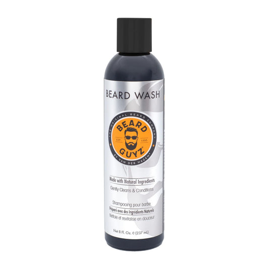 Beard Guyz Bartwäsche – Täglicher Bartreiniger & Shampoo – Sanfte Gesichtsbehaarungsreinigung mit Arganöl & Pflanzenextrakten – Erfrischender Zitrus-Bartreiniger für die Herrenpflege, 240 ml