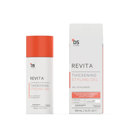 DS Laboratories Revita Haarstyling-Gel für Männer & Frauen – Mittlerer Halt, Volumen & dicker aussehendes Finish, wasserbasiert, ohne Flocken oder Rückstände, 100 ml