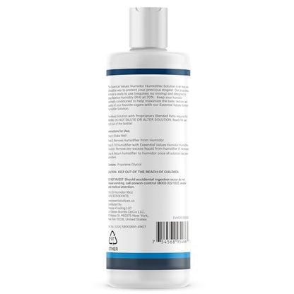 Essential Values Cigar Humidor Solution – 16oz Propylenglykol-Lösung (PG) für Luftbefeuchter – Zigarren Juice – Zubehör für Humidor