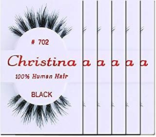 Christina Eyelashes 702 (6er-Pack) – Natürliche Wimpern aus Echthaar für einen bezaubernden Look