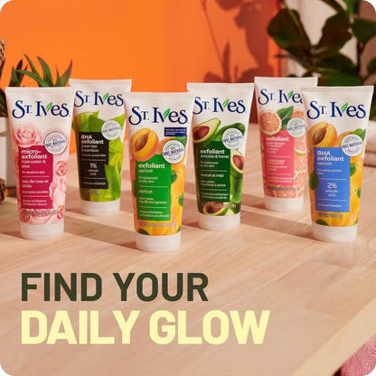 St. Ives Gesichtspeeling, Energisierend mit Kokosnuss & Kaffee 2er-Pack – Tiefenpeeling für frische, strahlende Haut, 2x 177 ml