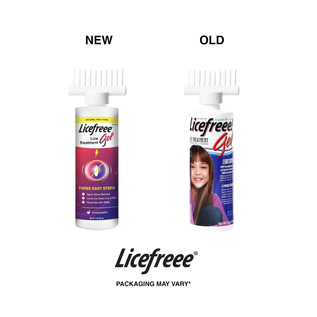 Licefreee! Komplettset - Läusekiller, tägliches Pflegeshampoo und professioneller Nissenkamm in einer Box - Läusebehandlung für Kinder & Erwachsene