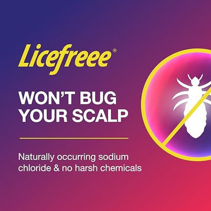 Licefreee! Komplettset - Läusekiller, tägliches Pflegeshampoo und professioneller Nissenkamm in einer Box - Läusebehandlung für Kinder & Erwachsene
