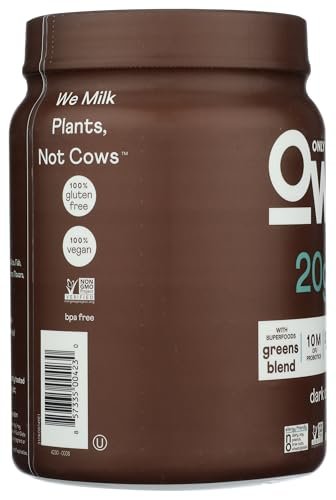 OWYN Only What You Need Pflanzliches Proteinpulver, Dunkle Schokolade, 1,17 Pfund