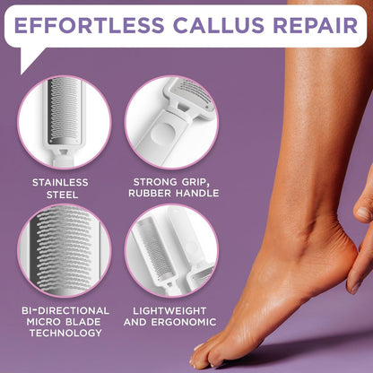 Lee Beauty Professional 8oz Gel Callus Entferner für Füße mit Raspel-Fußfeile - Original schnell wirkende Formel, extra stark gegen rissige Fersen und abgestorbene Haut (1er Pack)