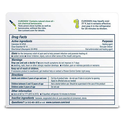 CUROXEN Erste Hilfe Antibiotische Salbe, 0,5 oz | Mit natürlichen & biologischen Inhaltsstoffen (0,5 oz Vertikal)