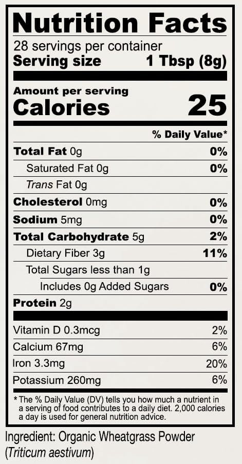 Anthony's Bio Weizengraspulver, 227 g, in den USA angebaut, ganzes Blatt, glutenfrei, nicht gentechnisch verändert