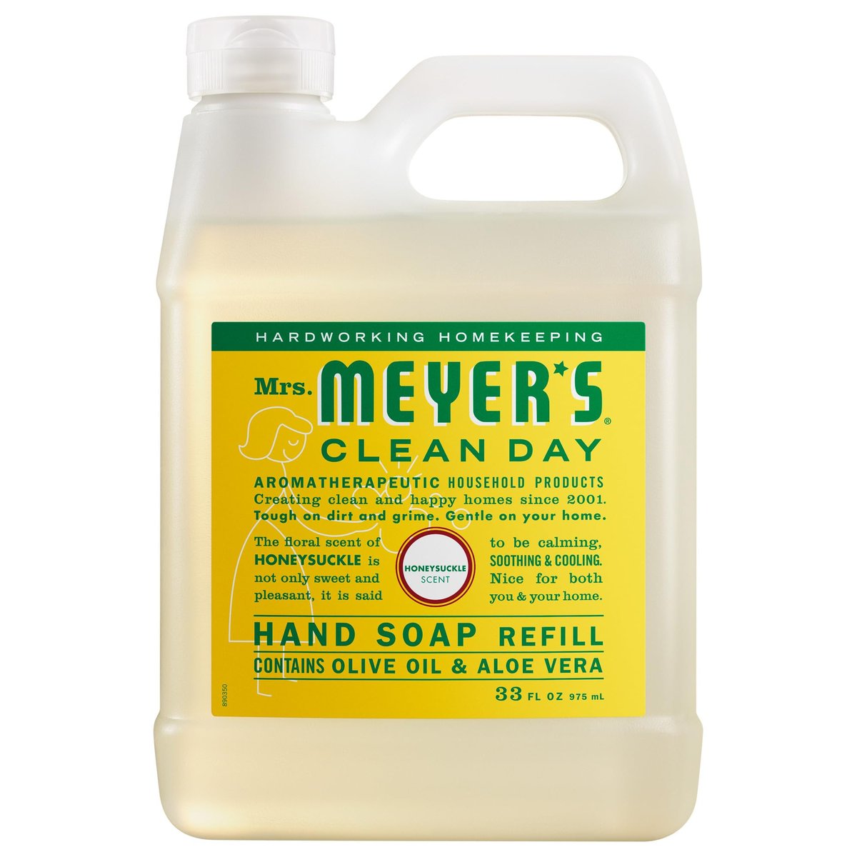 Mrs. Meyer's Clean Day Flüssigseife Nachfüllpackung, Geißblatt, 33 oz