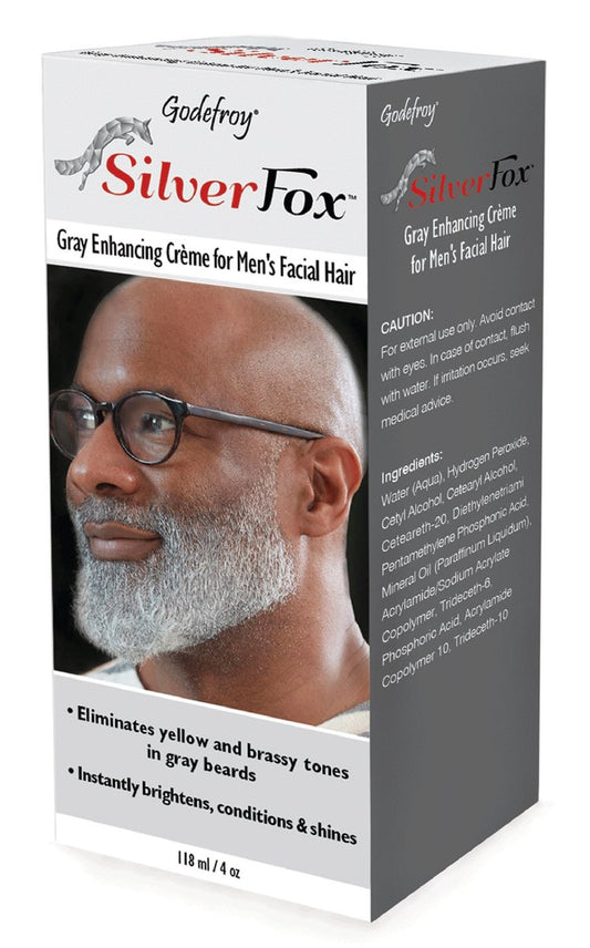 Godefroy Silver Fox Männer Silber & Grau Bartaufheller für ethnische Haartypen, 90 ml