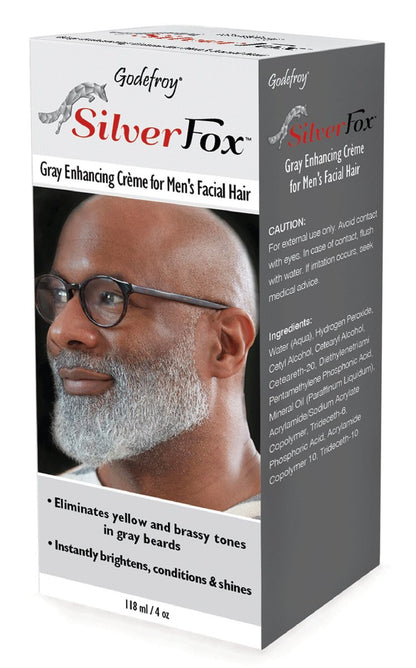 Godefroy Silver Fox Männer Silber & Grau Bartaufheller für ethnische Haartypen, 90 ml