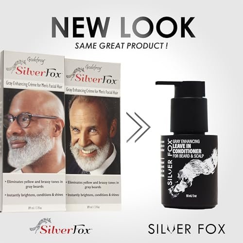 Godefroy Silver Fox Männer Silber & Grau Bartaufheller für ethnische Haartypen, 90 ml