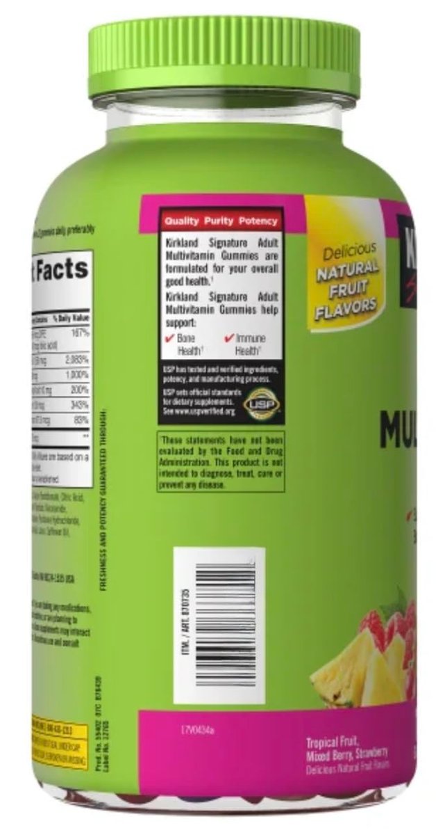 Kirkland Signature Adult Multi Gummies 160 Stück – Multivitamin für Erwachsene
