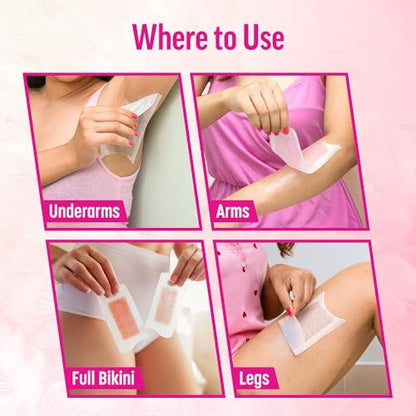 Veet Complete Waxing Kit für empfindliche Haut – 20 Streifen für eine sanfte Haarentfernung
