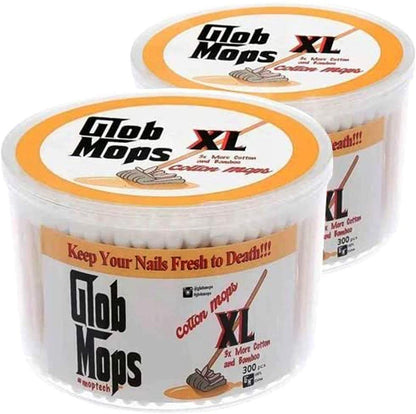 Glob Mops XL Wattebällchen 2.0 – Große Baumwolltupfer für Ohren & Baby