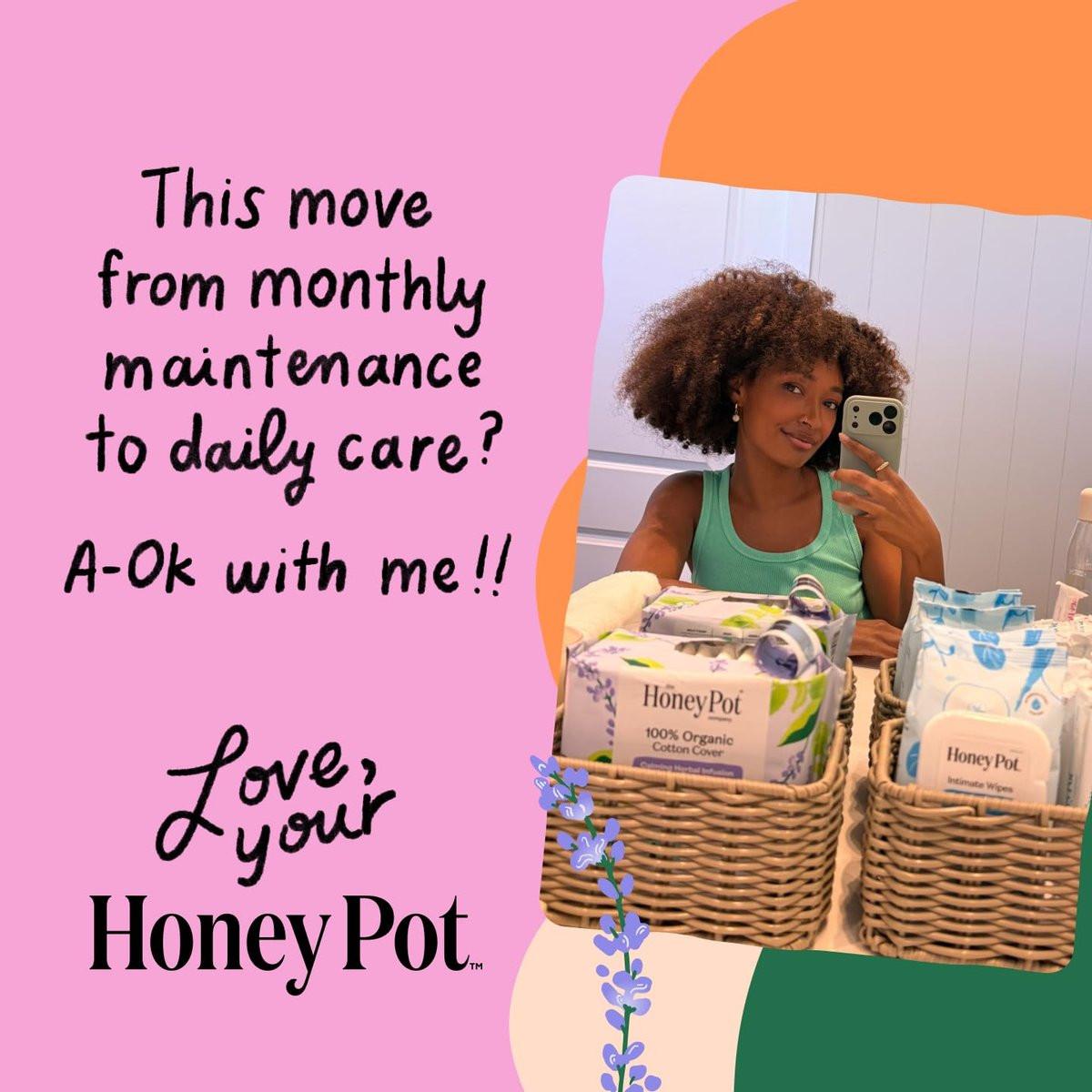 The Honey Pot Company – Feuchttücher für die Intimhygiene – pH-ausgleichend, parfümfrei & sulfatfrei – 30 Stück