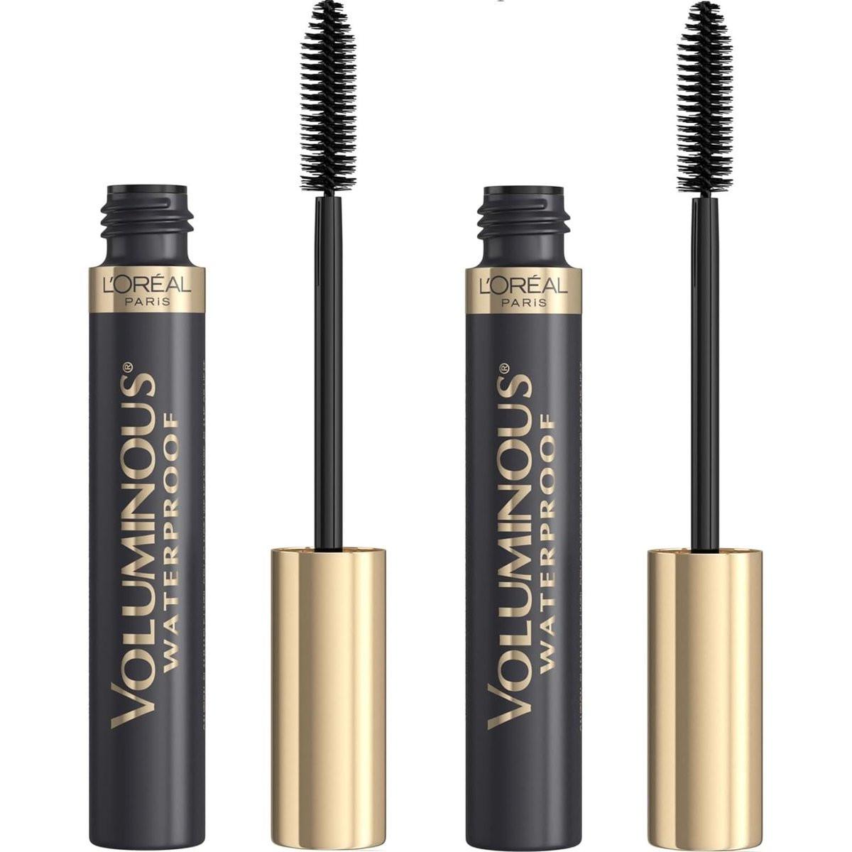 L'Oréal Paris Voluminous Original Waterproof Mascara, Schwarz, 0,28 Fl Oz (2er-Pack)