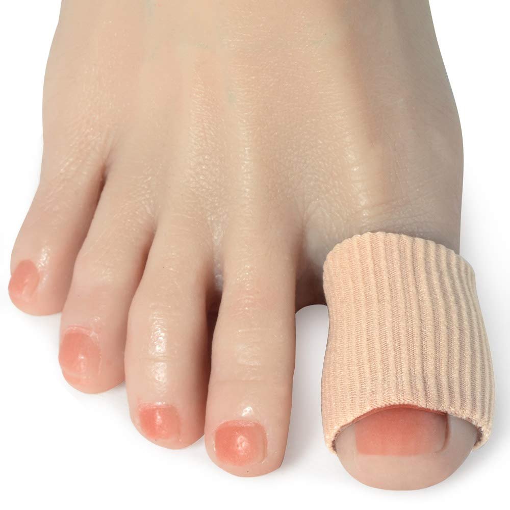 DYKOOK Zehenschutz-Hülsen aus Silikon, 5er-Pack, kürzbar, elastisch, mit Silikon-Innenbeschichtung, zur Linderung von Druck und Schmerzen bei Hühneraugen und Hornhaut