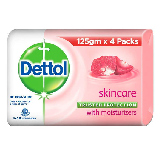 Dettol Hautpflege Seife, 125g (4er-Pack) – Sanfte Reinigung & Schutz