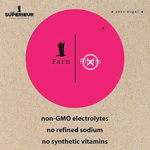 Superieur Electrolyte Powder Packets - Vegan Elektrolyt-Hydrationspulver mit Meeresmineralien - Keto-freundlich, Nicht-GVO, Zuckerfreies Elektrolyt-Ergänzungsmittel - Gesundes Sportgetränk - Wassermelone (14 Packungen)