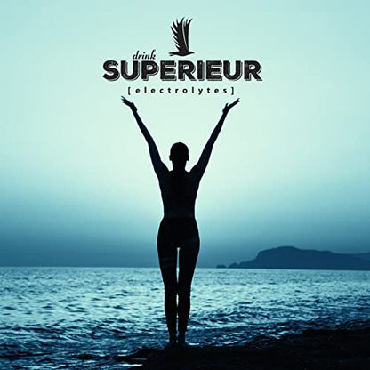 Superieur Electrolyte Powder Packets - Vegan Elektrolyt-Hydrationspulver mit Meeresmineralien - Keto-freundlich, Nicht-GVO, Zuckerfreies Elektrolyt-Ergänzungsmittel - Gesundes Sportgetränk - Wassermelone (14 Packungen)