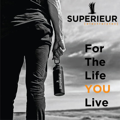 Superieur Electrolyte Powder Packets - Vegan Elektrolyt-Hydrationspulver mit Meeresmineralien - Keto-freundlich, Nicht-GVO, Zuckerfreies Elektrolyt-Ergänzungsmittel - Gesundes Sportgetränk - Wassermelone (14 Packungen)