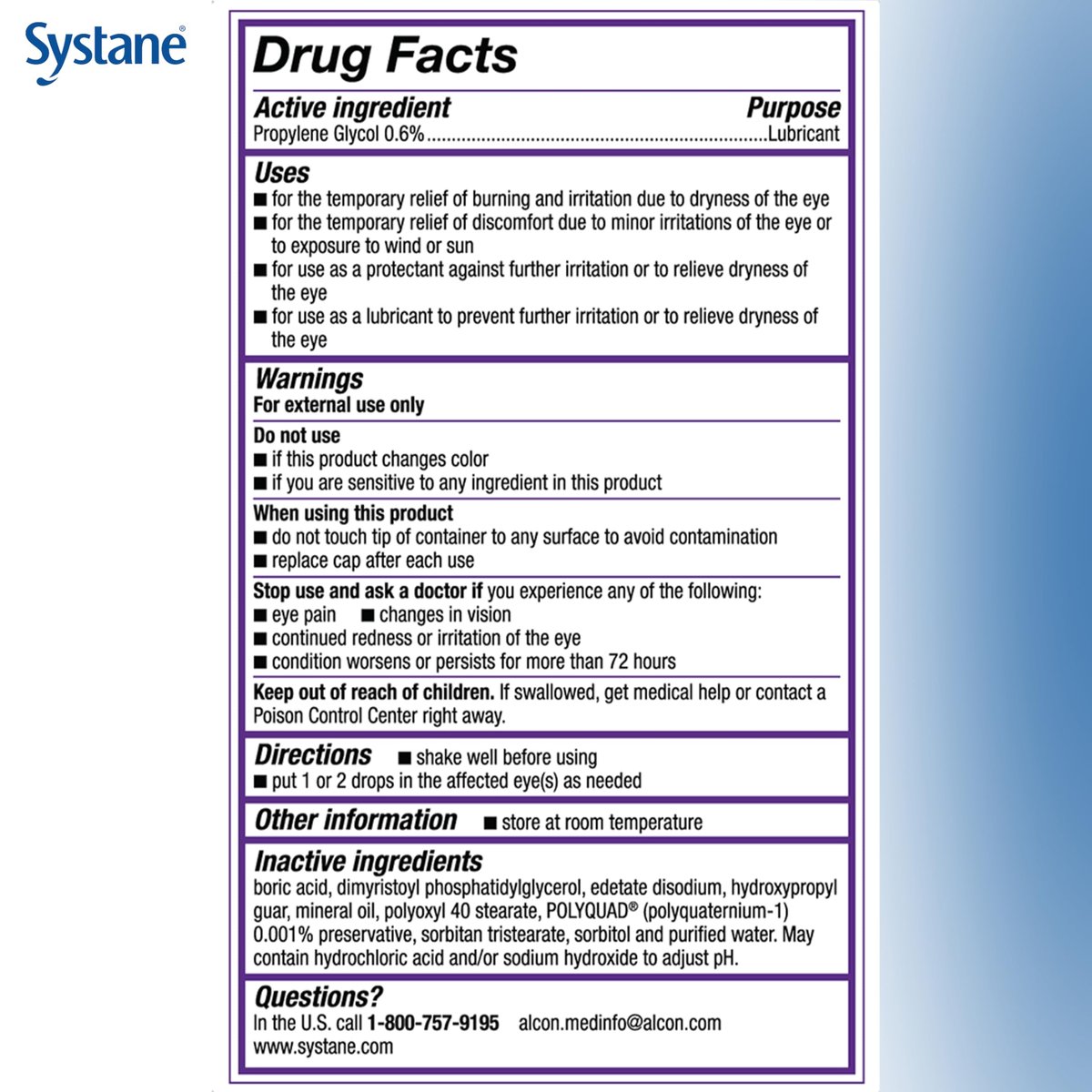 Systane Complete Augentropfen, 0,34 Fl Oz, Doppelpack (2er-Pack)