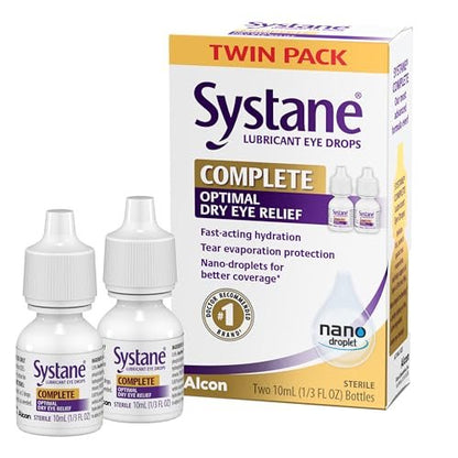 Systane Complete Augentropfen, 0,34 Fl Oz, Doppelpack (2er-Pack)