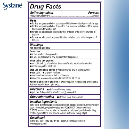 Systane Complete Augentropfen, 0,34 Fl Oz, Doppelpack (2er-Pack)