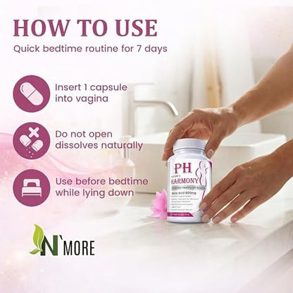 PURE PLANT HOME Borsäure-Zäpfchen Nature's Harmony 30 Stück 600 mg 100% rein hergestellt in den USA