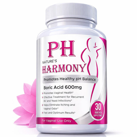 PURE PLANT HOME Borsäure-Zäpfchen Nature's Harmony 30 Stück 600 mg 100% rein hergestellt in den USA