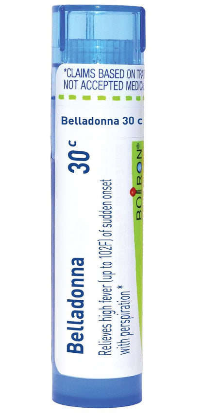 Boiron Belladonna 30C Homöopathisches Mittel gegen Fieber – 80 Kügelchen