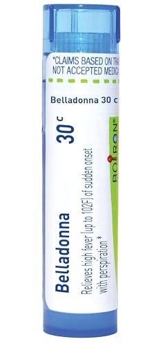 Boiron Belladonna 30C Homöopathisches Mittel gegen Fieber – 80 Kügelchen